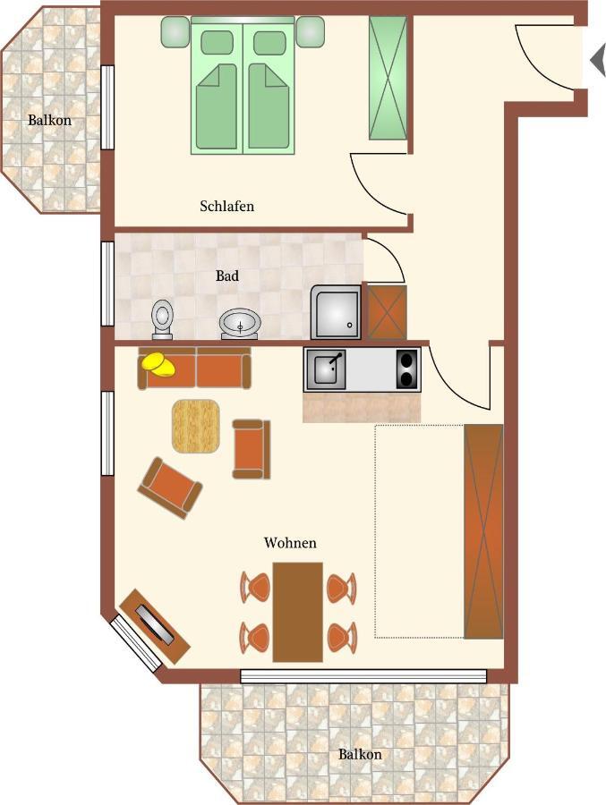Haus Duenenglueck Whg. 23, Teilseesicht Куксхафен Экстерьер фото